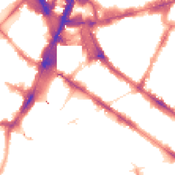 Night-time road noise heatmap for SW1V 1PP