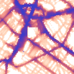 Daytime road noise heatmap for SW1V 1QA
