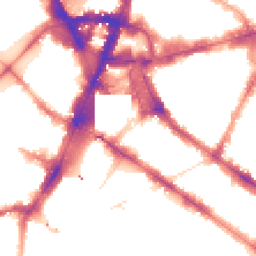 Night-time road noise heatmap for SW1V 1QA
