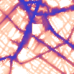 Daytime road noise heatmap for SW1V 1QB