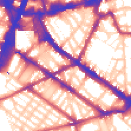 Daytime road noise heatmap for SW1V 1QT
