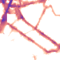 Night-time road noise heatmap for SW1V 1QT