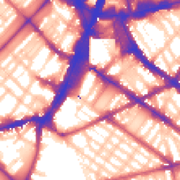 Daytime road noise heatmap for SW1V 1RP