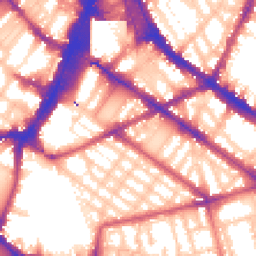Daytime road noise heatmap for SW1V 1SD