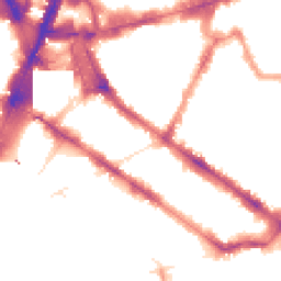 Night-time road noise heatmap for SW1V 1SW