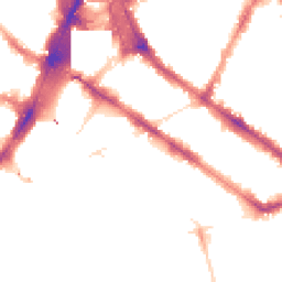 Night-time road noise heatmap for SW1V 2AA