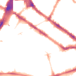 Night-time road noise heatmap for SW1V 2DB