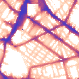 Daytime road noise heatmap for SW1V 2DJ