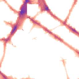 Night-time road noise heatmap for SW1V 2DJ