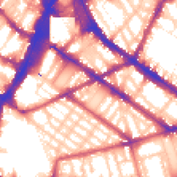 Daytime road noise heatmap for SW1V 2EH
