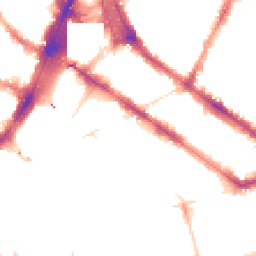 Night-time road noise heatmap for SW1V 2EL