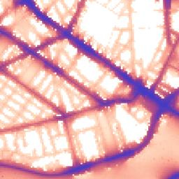 Daytime road noise heatmap for SW1V 2HU