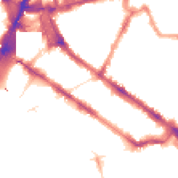 Night-time road noise heatmap for SW1V 2LN