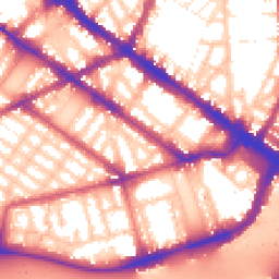 Daytime road noise heatmap for SW1V 2NL