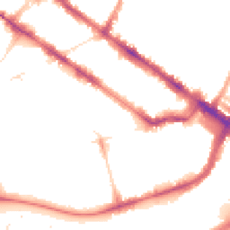 Night-time road noise heatmap for SW1V 2NP