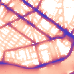 Daytime road noise heatmap for SW1V 2NS