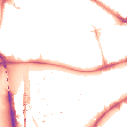 Night-time road noise heatmap for SW1V 3AE