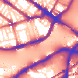 Daytime road noise heatmap for SW1V 3LD