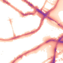Night-time road noise heatmap for SW1V 3LD
