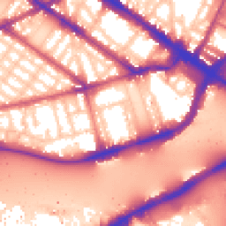 Daytime road noise heatmap for SW1V 3LX