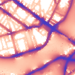 Daytime road noise heatmap for SW1V 3RN