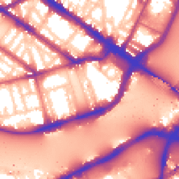 Daytime road noise heatmap for SW1V 3RY