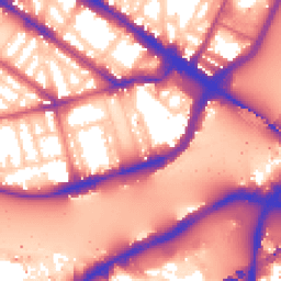 Daytime road noise heatmap for SW1V 3RZ