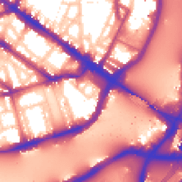 Daytime road noise heatmap for SW1V 3SB