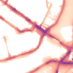 Night-time road noise heatmap for SW1V 3SB