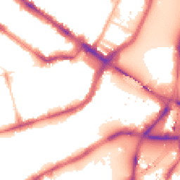 Night-time road noise heatmap for SW1V 3SN