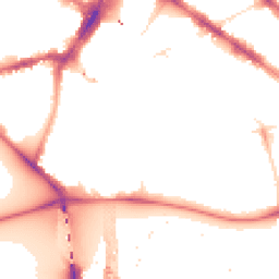 Night-time road noise heatmap for SW1V 4AB