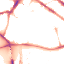 Night-time road noise heatmap for SW1V 4AD