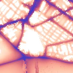 Daytime road noise heatmap for SW1V 4AU