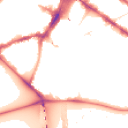 Night-time road noise heatmap for SW1V 4AU