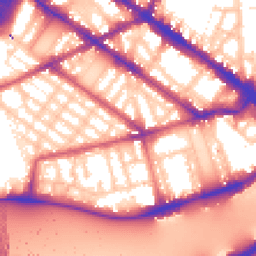 Daytime road noise heatmap for SW1V 4DA