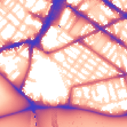 Daytime road noise heatmap for SW1V 4JT