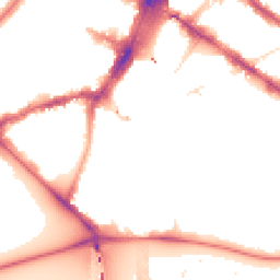 Night-time road noise heatmap for SW1V 4LD