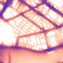 Daytime road noise heatmap for SW1V 4PA