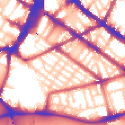 Daytime road noise heatmap for SW1V 4QG