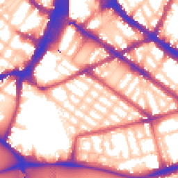 Daytime road noise heatmap for SW1V 4QU