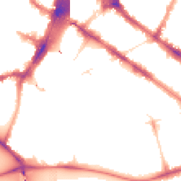 Night-time road noise heatmap for SW1V 4QU