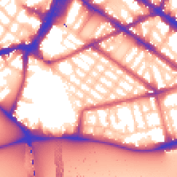 Daytime road noise heatmap for SW1V 4RL