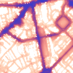 Daytime road noise heatmap for SW1X 0AA