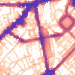 Daytime road noise heatmap for SW1X 0AB