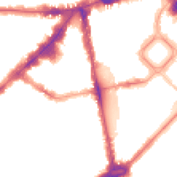 Night-time road noise heatmap for SW1X 0AB