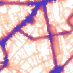 Daytime road noise heatmap for SW1X 0AD