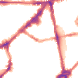 Night-time road noise heatmap for SW1X 0AE