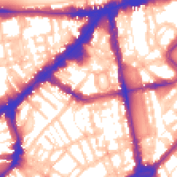 Daytime road noise heatmap for SW1X 0AF