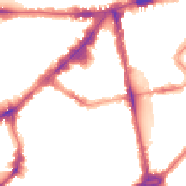 Night-time road noise heatmap for SW1X 0AF
