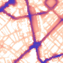Daytime road noise heatmap for SW1X 0AT